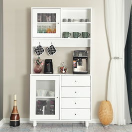 Hanah Home Armario Multiusos Grano 96 - Blanco